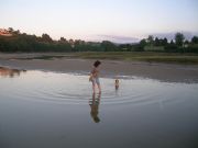 Paseo por la playa. Comillas, Cantabria